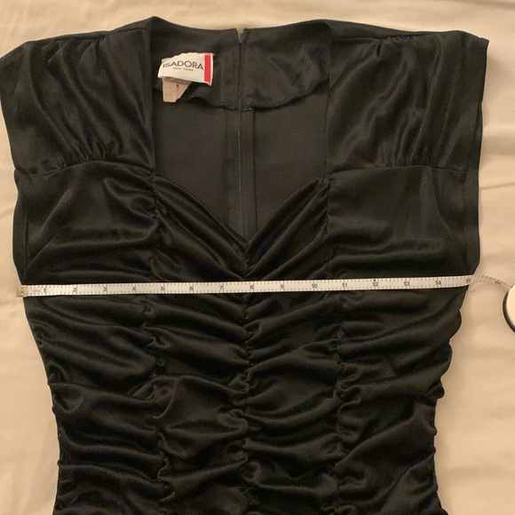 Vintage Isadora 80s Ruched Lace Dress - Picture 3 of 5